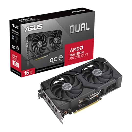 (image for) ASUS AMD Radeon RX 7600 XT DUAL OC 16GB Graphics Card